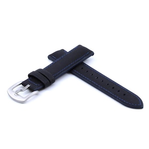 Sailcloth Hybrid Watch Strap w/i Blue Stitching | 20mm, 22mm, 24mm