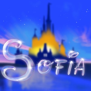 Disegno Nome per regalo originale amica. Pronto per la stampa, JPEG 300 DPI a colori