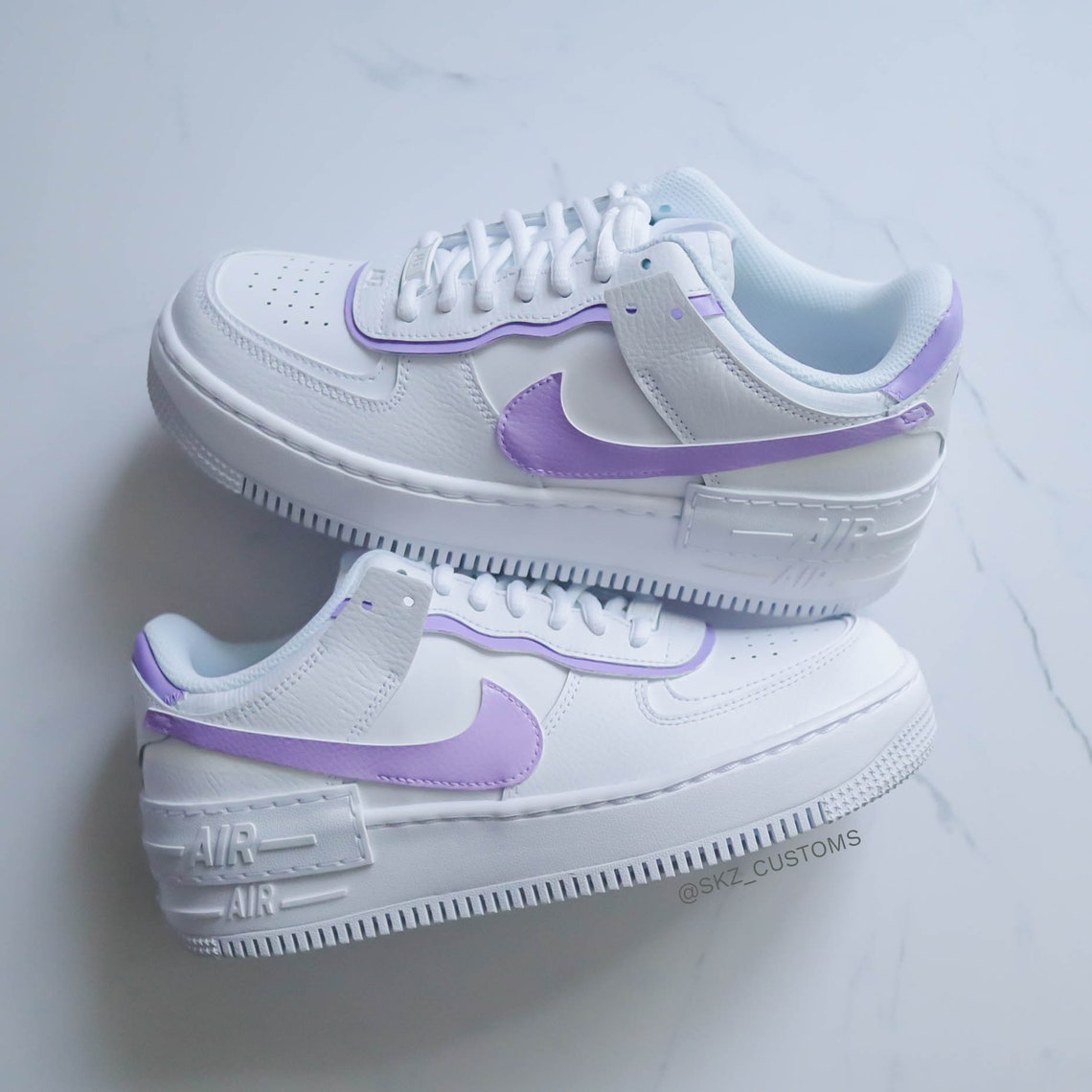 Nike Air Force 1 Shadow Lilac Tones | Etsy