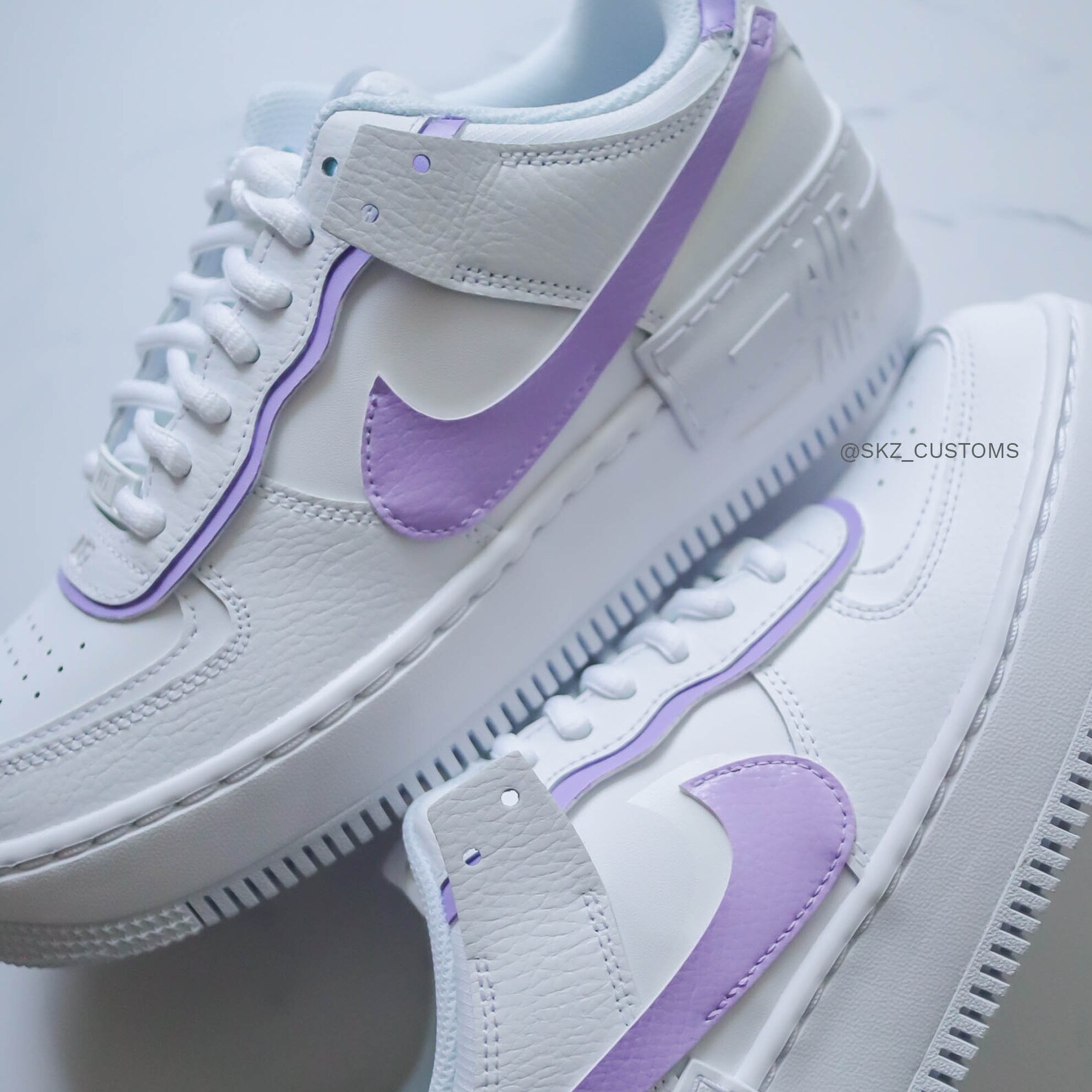Nike Air Force 1 Shadow Lilac Tones | Etsy