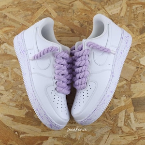 Purple rope laces air force 1 - Etsy 日本