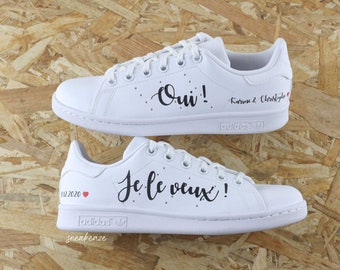 CUSTOM WEDDING personalisierte Hochzeits-Sneaker, die ich will – mehrere Sprachen verfügbar, Unisex