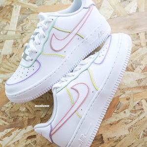 Air Force 1 Outline customs pastel color unisex sneakers