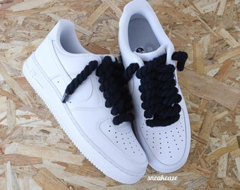 Baskets Air Force 1 custom rope laces black