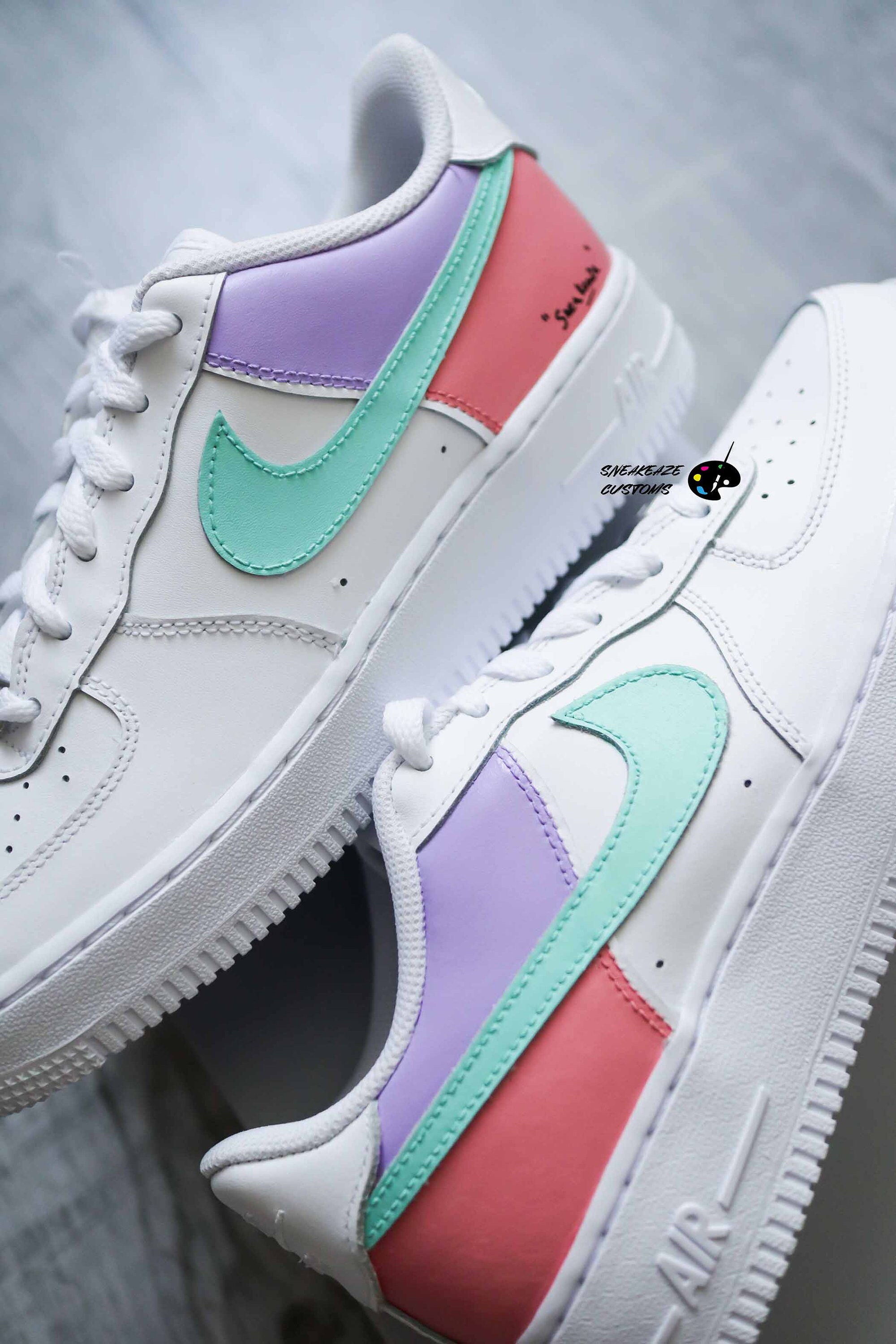 Nike Air Force 1 Color Block | Etsy