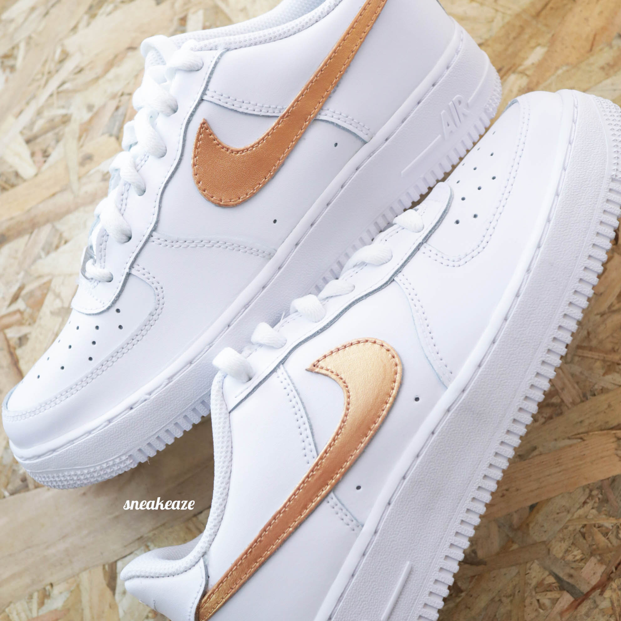 custom gold air force 1