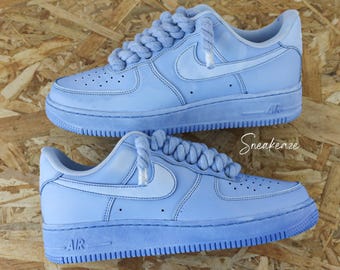 エア フォース 1 カスタム ロープ レース フル レッド タイダイ