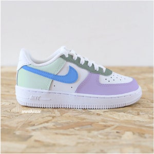 Personalisierte Turnschuhe für Kinder und Babys, Air Force 1, individuelle Pastelltöne für Kleinkinder Bild 8