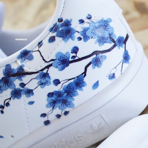 baskets stan smith personnalisées Custom Sakura Cherry Blossom fleur de cerisier unisexe image 5