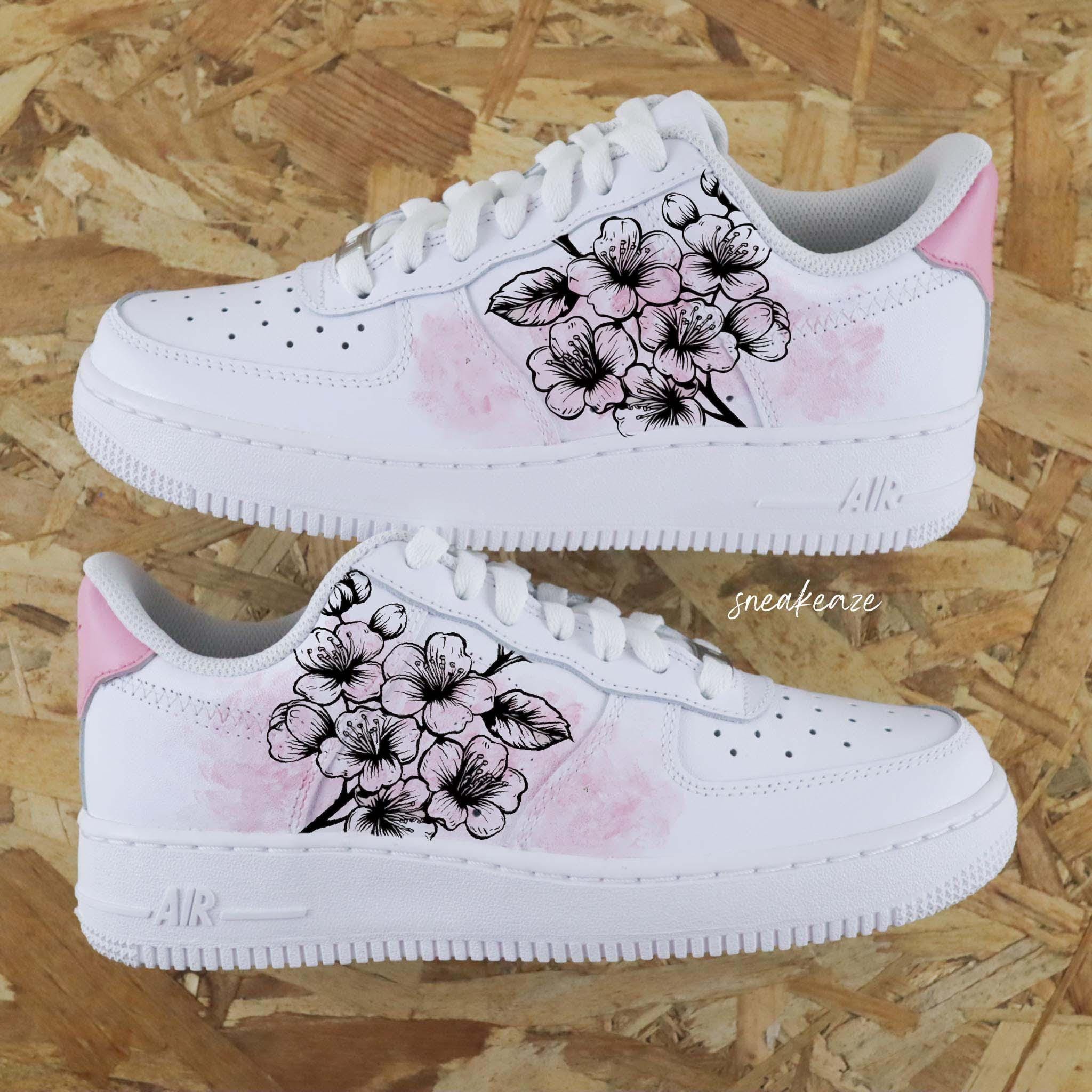 nike af1 sakura swooshless sample