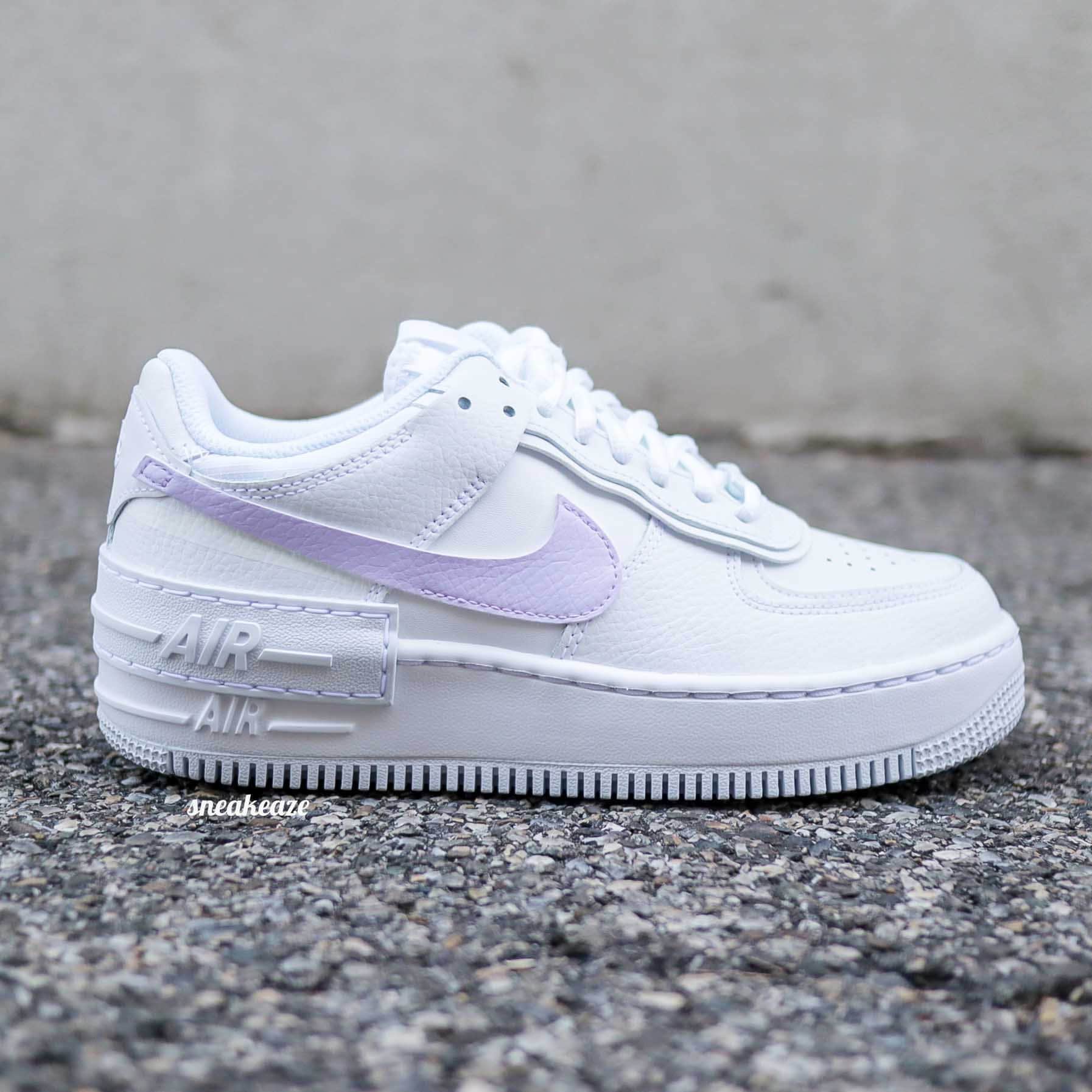 Air Force Shadow Custom AF1 Pastel Swoosh Lilac Sneakers - Etsy Ireland