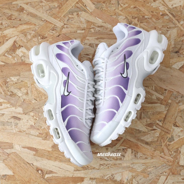 Baskets Custom Air Max plus TN custom lila unisexe