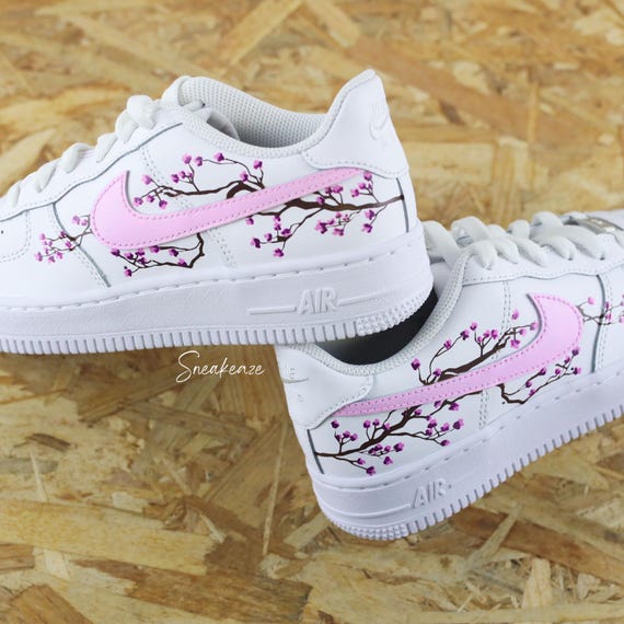 Air Force 1 Custom Sakura Cherry Blossom Pastel Lilac Unisex