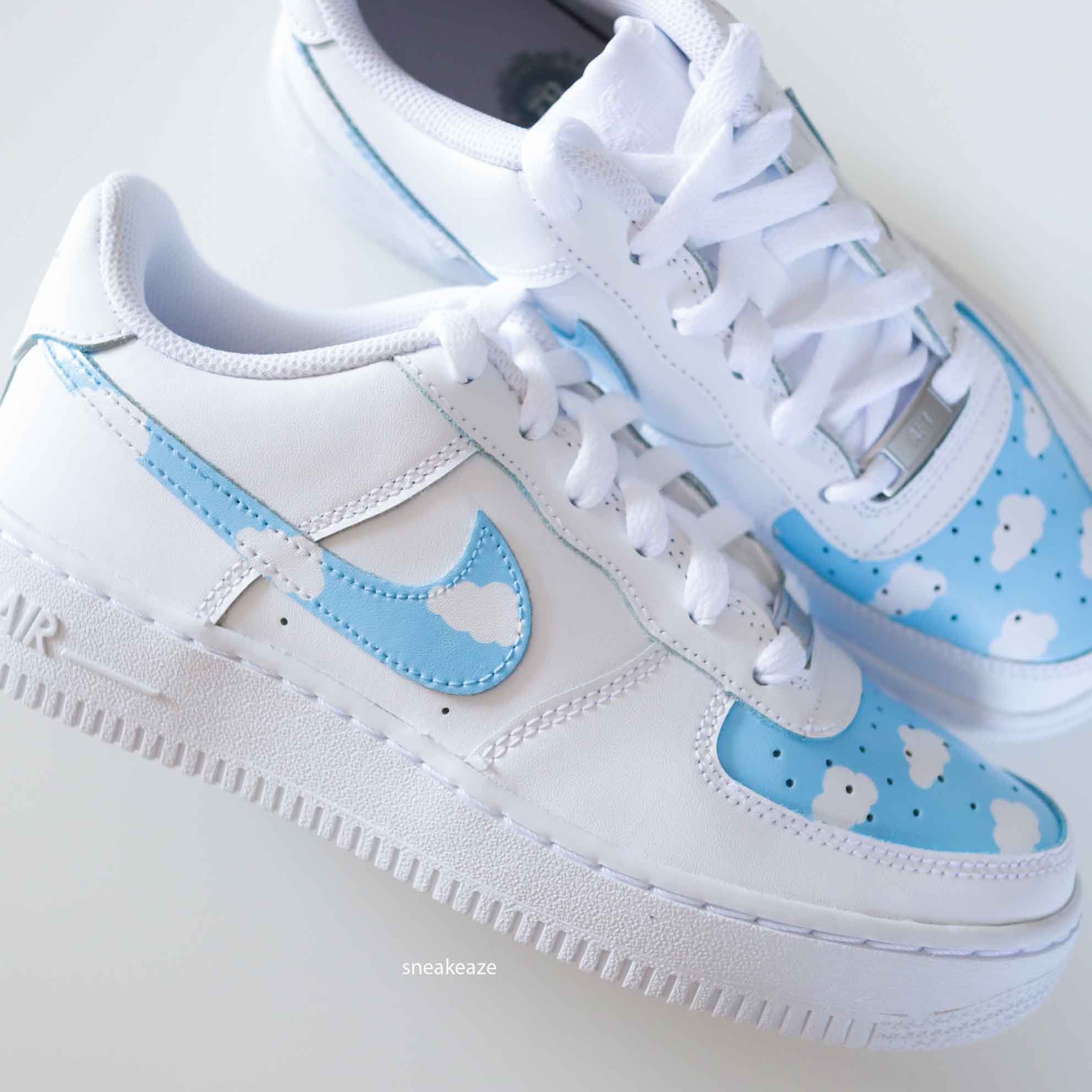 Nike Air Force 1 Sky Clouds | Etsy