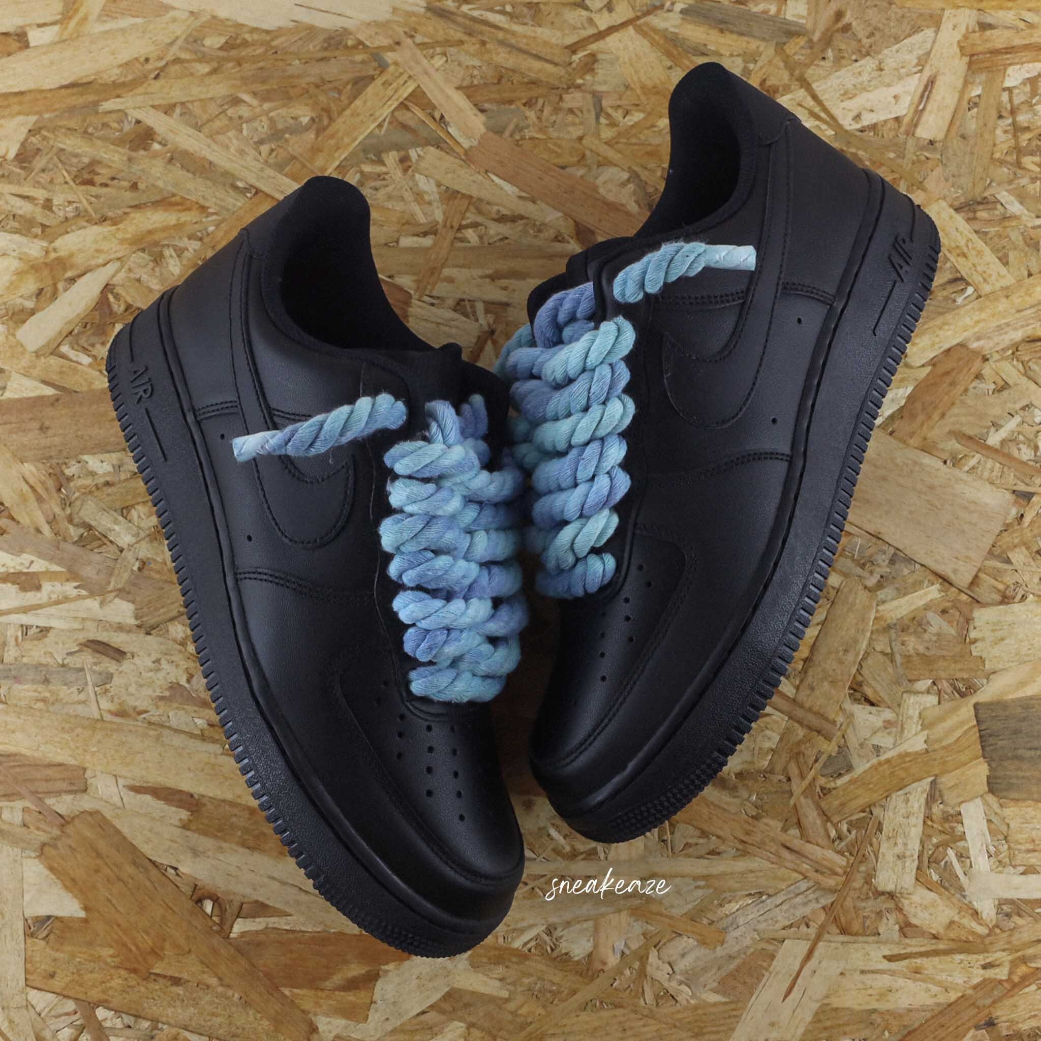 Custom AIR FORCE 1 - Rope laces (black) – TA Customs