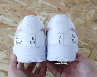 Maßgeschneiderte Sneakers Air Force 1 Custom Wedding Just Wedding Unisex