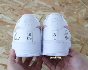 Customized sneakers Air Force 1 Custom wedding just wedding unisex