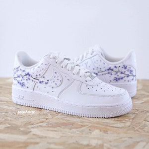 baskets personnalisées Air Force 1 Custom Sakura Cherry Blossom fleur de cerisier unisexe image 3