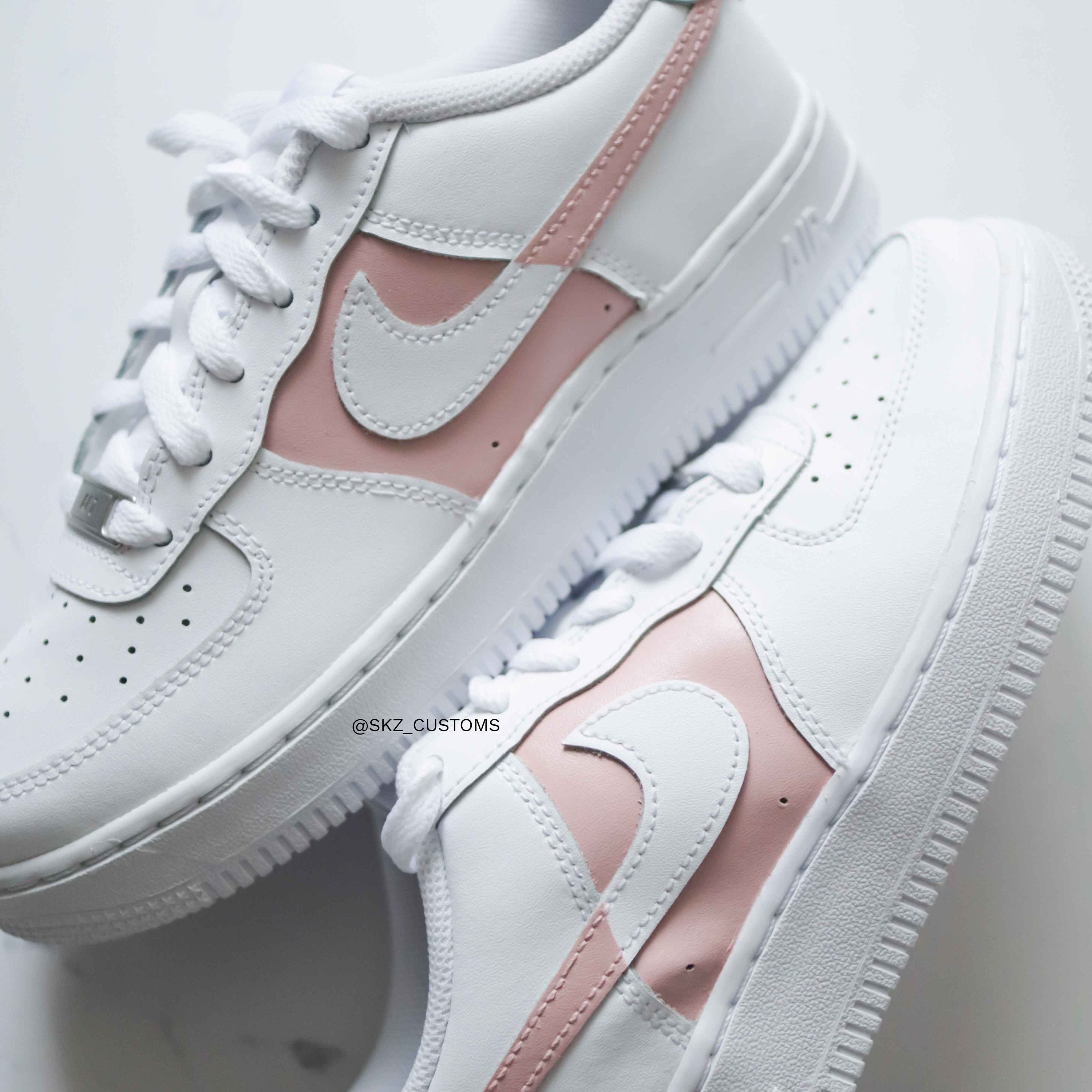 pale pink nike air force 1