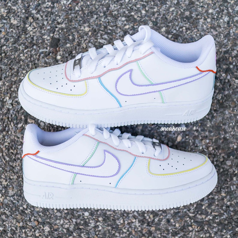 Custom sneakers Air Force 1 custom Outline unisex custom 