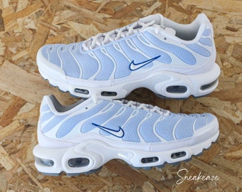 Baskets personnalisées Air Max plus TN custom unc blue unisexe