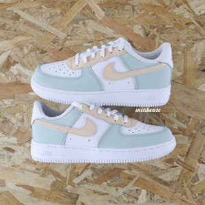 Personalisierte Turnschuhe für Kinder und Babys, Air Force 1, individuelle Pastelltöne für Kleinkinder Amande