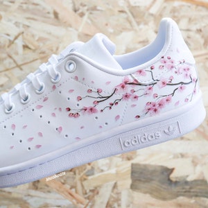 baskets stan smith personnalisées Custom Sakura Cherry Blossom fleur de cerisier unisexe image 8