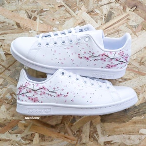 baskets stan smith personnalisées Custom Sakura Cherry Blossom fleur de cerisier unisexe image 10