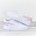 custom sneakers Air Force 1 Custom Sakura Cherry Blossom cherry blossom pink color unisex product logo
