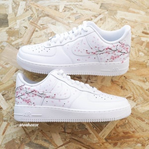 baskets personnalisées Air Force 1 Custom Sakura Cherry Blossom fleur de cerisier unisexe image 6