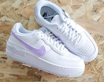 AF1 Air Force 1 Shadow Custom Swoosh-Sneaker in Pastellflieder