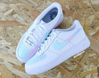 Sneaker unisex Air Force 1 sirena color pastello personalizzate