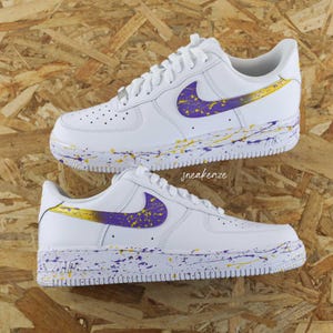 Air Force 1 Splash custom lakers unisex sneakers