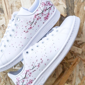 baskets stan smith personnalisées Custom Sakura Cherry Blossom fleur de cerisier unisexe image 9