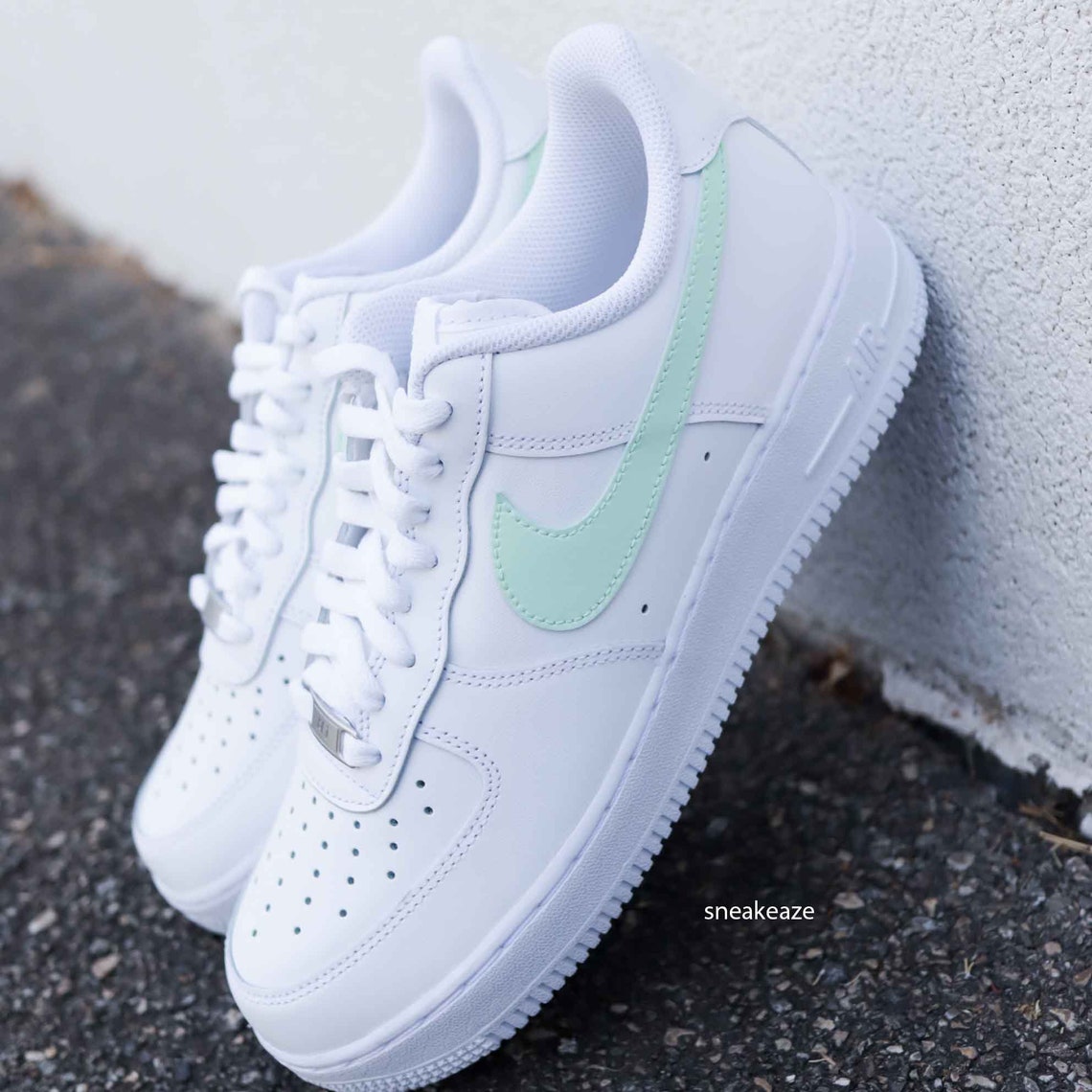 air force 1 mint swoosh