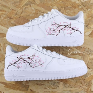 custom sneakers Air Force 1 Custom Sakura Cherry Blossom unisex cherry blossom