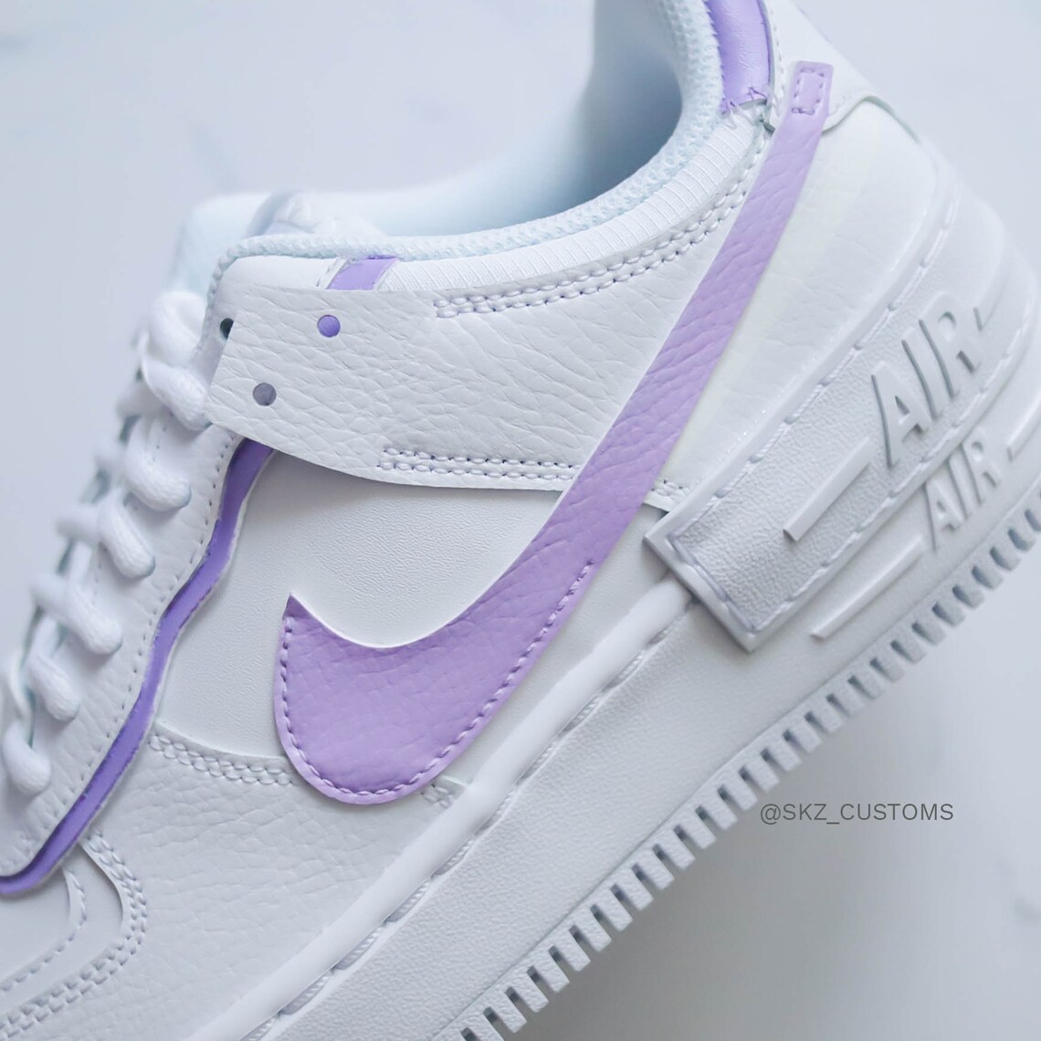 Nike Air Force 1 Shadow Lilac Tones | Etsy
