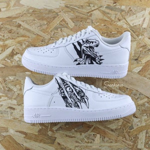 Air Force 1 Customs Jurassic Tirex Velociraptor Unisex Custom Sneakers