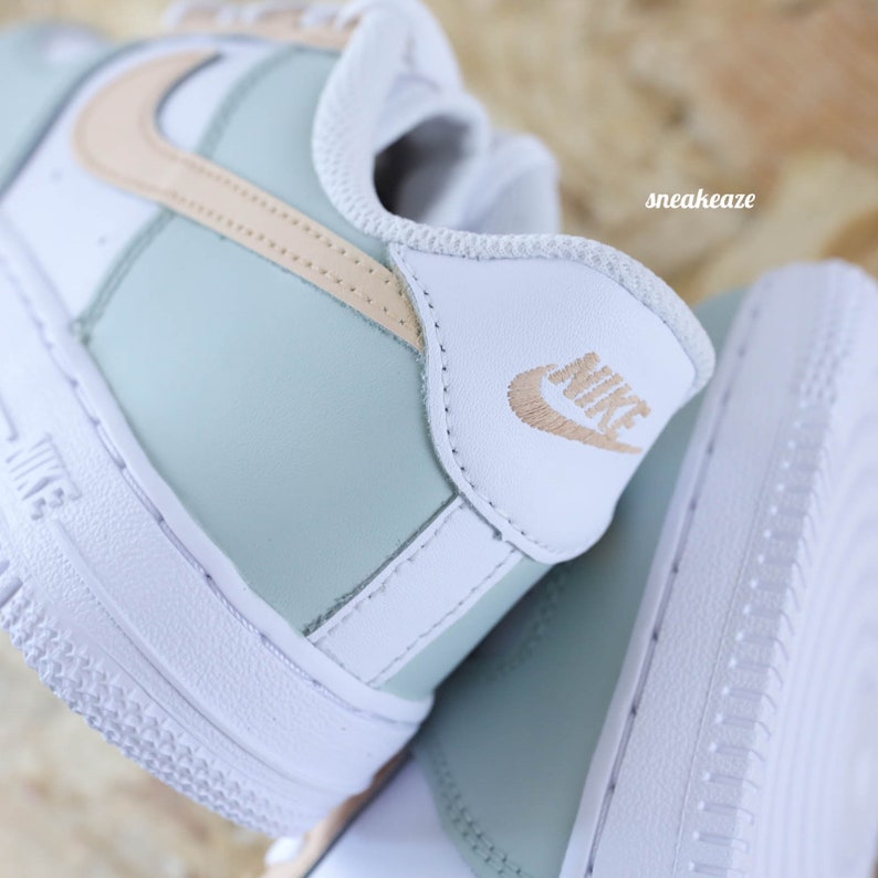 Personalisierte Turnschuhe für Kinder und Babys, Air Force 1, individuelle Pastelltöne für Kleinkinder Bild 4