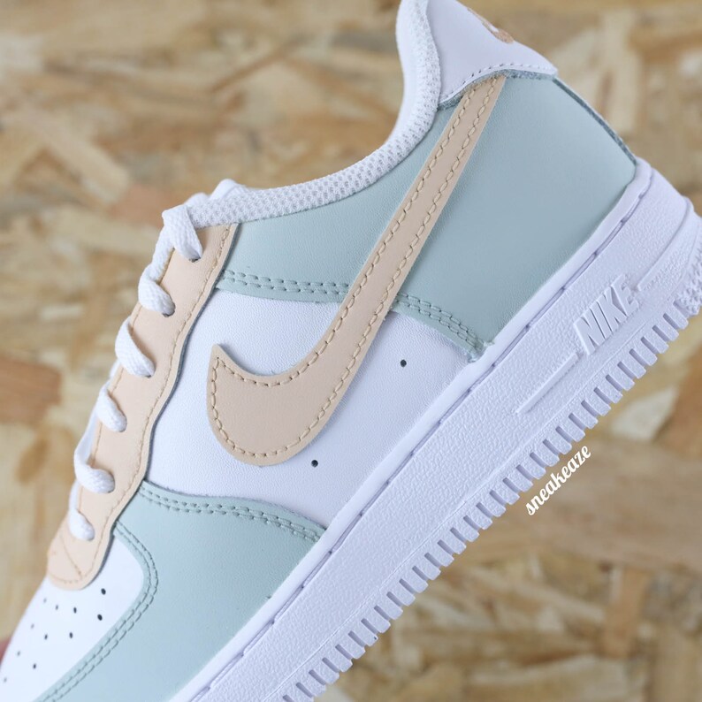 Personalisierte Turnschuhe für Kinder und Babys, Air Force 1, individuelle Pastelltöne für Kleinkinder Bild 3