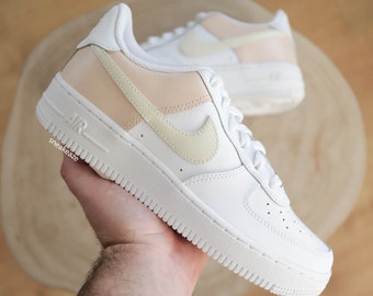 air force blanche et beige
