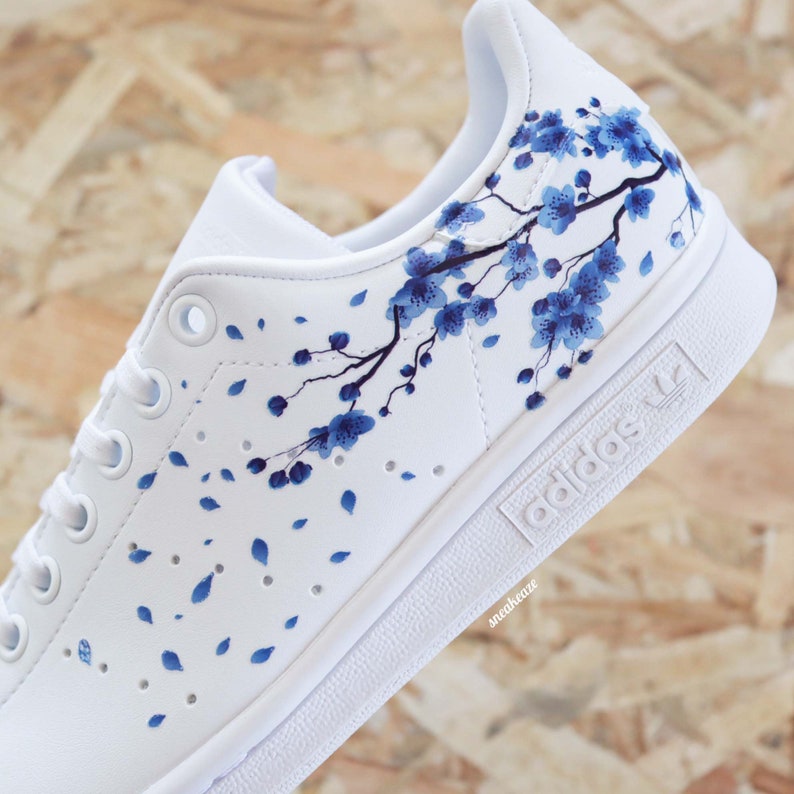 baskets stan smith personnalisées Custom Sakura Cherry Blossom fleur de cerisier unisexe image 4