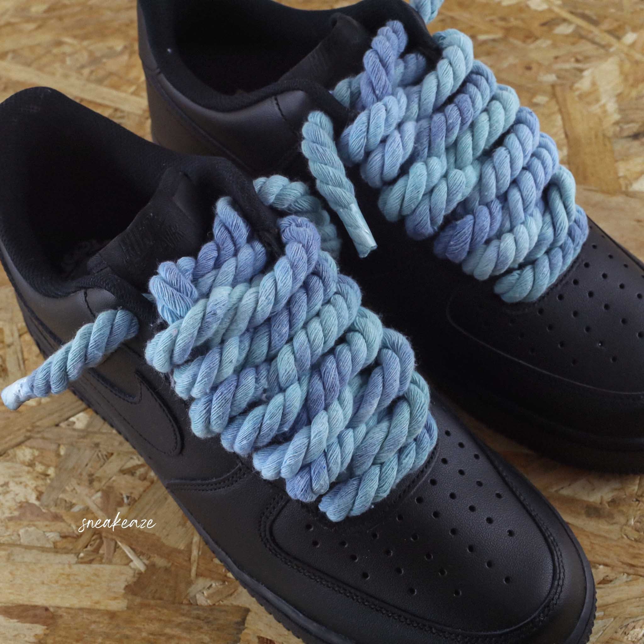 Custom AIR FORCE 1 - Rope laces (black) – TA Customs