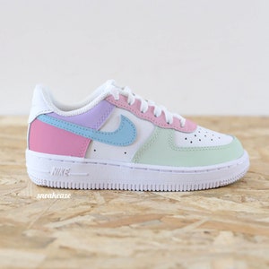 Personalisierte Turnschuhe für Kinder und Babys, Air Force 1, individuelle Pastelltöne für Kleinkinder Bild 6