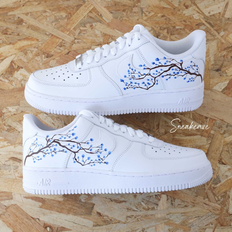 gepersonaliseerde sneakers Air Force 1 Custom Sakura Cherry Blossom unisex kersenbloesem afbeelding 5