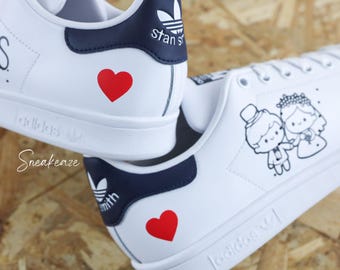 Sneakers Stan Smith personalizzate, matrimonio personalizzato Mr