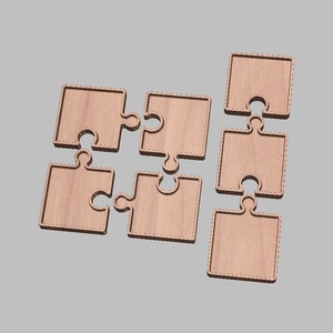 Puzzle Piece Trays | 2 Designs | *Files For CNC* | Dxf. Svg. Ai. Eps. Pdf. Crv with toolpaths | organizer, Jewelry tray