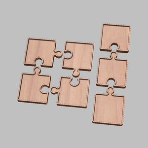 Puzzle Stück Tabletts | 2 Designs | * Dateien für CNC * | Dxf. Svg. Ai. Eps. Pdf. Crv mit Werkzeugwegen | Organisator, Schmucktablett