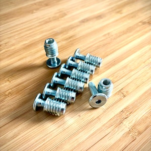 RampaTec Threaded Inserts and Bolts Combo Pack - Silver - M6 Thread