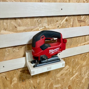 Almacenamiento de sierras de calar / *ARCHIVOS DIGITALES* / Pared de listones franceses / DXF, SVG, AI, EPS, PDF, CRV con trayectorias de herramientas